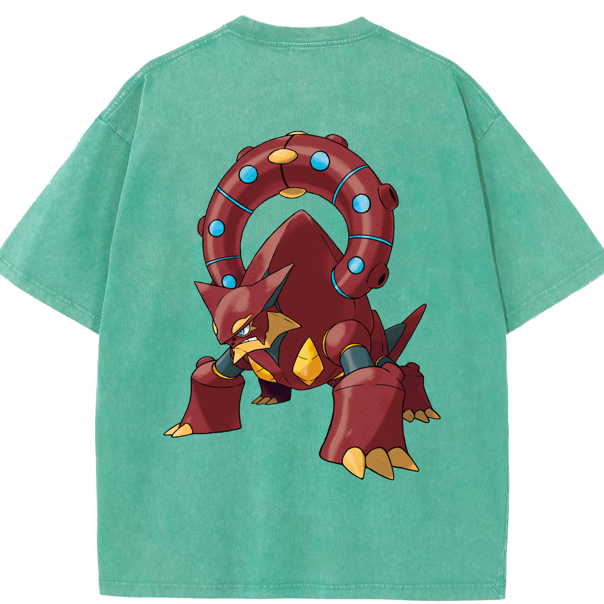 （画像用） ポケットモンスター Pokémon 綿100% ヴィンテージ風 半袖Tシャツ（背面プリント）